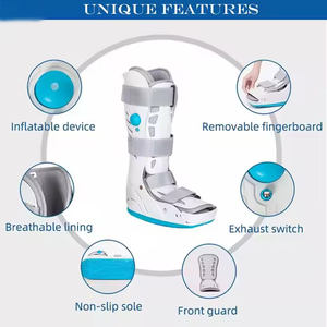 Best-Seller Air Pneumatic Medical Orthosis Walker Boots Estabilização do Tornozelo Pós-Op Espuma Feita Nylon Classe I Instrumento Clínico - Product Image 6