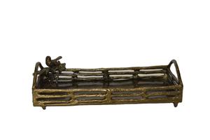 Bandeja Decorativa de Aluminio Niquelado Premium Vantage con Diseño de Aves, Venta al por Mayor, Bandeja de Diseño Elegante para Alimentos - Product Image 3