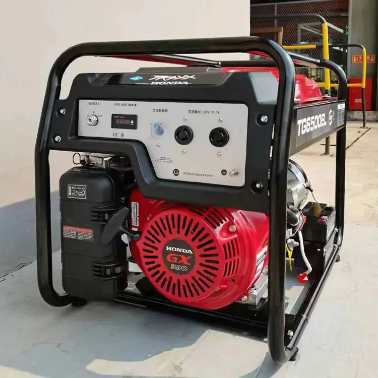 Elektrische Benzin generatoren 8kw 6kw 5 kva Generator Preis Schweißer Generator angetrieben von Honda