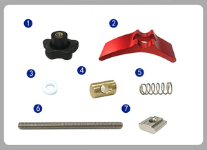 Kẹp Giữ Rãnh Chữ T Nâng Cấp Kẹp Cố Định Thông Dụng Chế Biến Gỗ Kẹp Khe Chữ T Dụng Cụ Làm Mộc Trục Lăn - Product Image 5