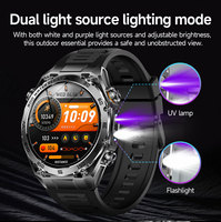 Reloj Inteligente HD AK105 para Llamadas, Deportivo, Resistente al Agua, con Brújula, 1000mAh, IP68, Monitor de Actividad, Correa de Silicona, Alarma