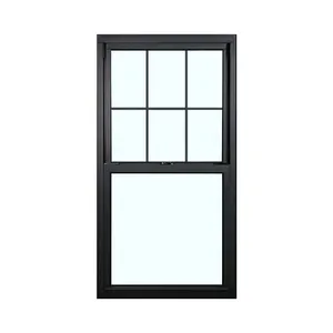 Ce certificate PVC Double hung window sash lift slide window with burglar proof grille price