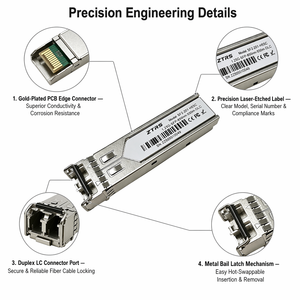 Vente Flash Stock en Gros ZTRS Module Optique SFP 1.25Gbps 1550nm 40km SM Duplex SC DDM pour Déploiement Longue Portée FTTH - Product Image 6