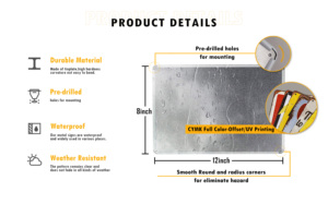 Targa Metallica da Parete Vintage all'Ingrosso Decorativa, Poster Metallici Personalizzati della Birra con Loghi di Marchi per Decorazione Pubblicitaria - Product Image 5