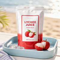 Aseptisch vacuüm verpakt lychee fruitsap 100% fruitsap 1kg Klaar voor consumptie voor drankenmerk groothandel