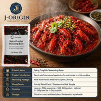 Base d'assaisonnement épicée pour écrevisses 500g, Sauce de cuisson Mala pour fruits de mer, Chongqing, Durée de conservation de 12 mois pour la restauration professionnelle OEM