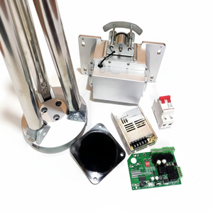 Porte à trois rouleaux entièrement automatique intelligente ZY-Q020 avec bras de portail rotatif, interrupteur à air, alimentation, panneau lumineux, métal IP44 - Product Image 1