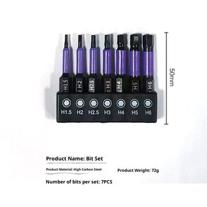 10-Pack Impact <b>Security</b> Torx <b>Bit</b> Set, Steel Magnetic & High Torque for Automotive/Electronics/DIY Strong Magnetic Secures Screws - Product Image 5