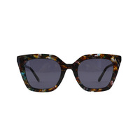 Lunettes de soleil en acétate rose pour femme, verres solaires surdimensionnés, fashion, collection 2021