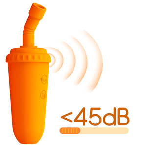 Orange Sucker <b>Vibrator</b> Portable Adult Sex Toy With Vibration And Suction Function - Product Image 5