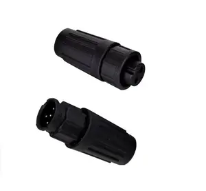 Waterproof IP67 Plastic Connector 12Pin E10 M10 Self-Locking Female Male Cable Connector