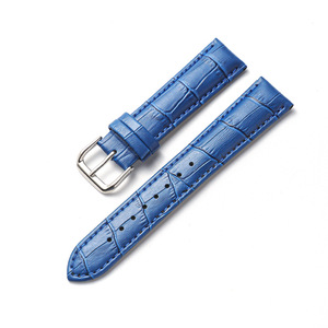 Bracelets de montre en cuir de veau de 12, 14, <span class=keywords><strong>16</strong></span>, 18, 20, 22, 24 mm avec plusieurs couleurs disponibles en stock, prix bas, motifs d'alligator - Product Image 5
