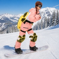 Vente en gros directe usine : Coussin de protection en peluche mignon et kawaii en forme de mini tortue verte pour genoux et fesses, idéal pour le snowboard, le ski et comme cadeau pour enfants
