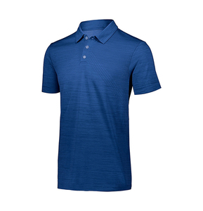 Golf de los hombres personalizados para la camisa de polo más tamaño transpirable tejido de punto bordado logotipo en blanco y diseño liso - Product Image 2