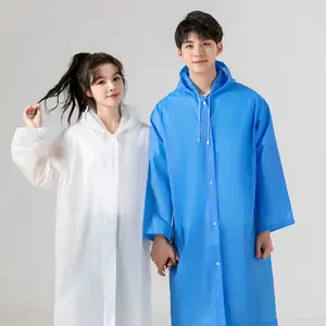 Wholesale Customized Eco-Friendly Material Eva Rain Ponchos Waterproof Raincoat Reusable Raincoats