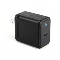 Cargador Personalizado de 65W GaN con Puerto USB-C Único, Enchufe Estadounidense, Certificado ETL, Adaptador de Pared de Carga Rápida PD para Laptop, Teléfono y Tableta