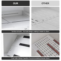 Organisateur de placard de cuisine extensible avec 3 tiroirs coulissants pour épices et rangement domestique
