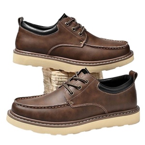 Zapatos de Trabajo de Invierno Exportados a Italia, Estilo Británico, Casuales, de Dos Capas, con Parte Superior de Piel Vacuna, Antideslizantes, Transpirables y Duraderos - Product Image 5
