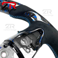 Accessoires intérieurs de voiture personnalisés en fibre de carbone forgée, volant sport en cuir pour Hyundai Elantra N Veloster N I30N I20N