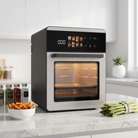 Four à friture à air intelligent de grande capacité 15L, four à friture à air multifonction numérique tactile pour la cuisine domestique