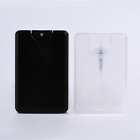 Fabricant de bouteille de désinfectant pour les mains de poche vide de 20ml avec pompe en plastique blanc et vaporisateur plat pour carte de crédit