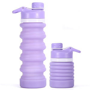 Bouteille d'eau pliable en silicone écologique pour enfants, 750 ml et 580 ml, mignonne et flexible, idéale pour le sport et les voyages - Product Image 4