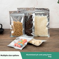 Sacs en Mylar holographiques transparents imprimés personnalisés, réutilisables, avec fermeture éclair, de qualité alimentaire, pour cosmétiques, vente en gros, sacs laser