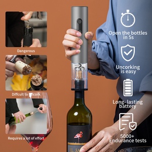 Ouvre-bouteille électrique multifonction en aluminium KLT, ouvre-bouteille à vin rouge automatique, tire-bouchon électrique - Product Image 2