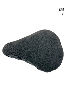 カスタマイズされたポータブル自転車サドルカバーテディベルベット<span class=keywords><strong>EVA</strong></span>スポンジパッド入り屋外ライディング座り心地-ロードバイクアプリケーション - Product Image 3