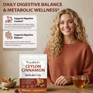 Acentiallabs Spijsverteringscomfort Ceylon Kaneel Softgels Natuurlijke Antioxidanten Ceylon Kaneel Extract Softgel - Product Image 5