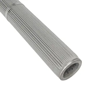Tubo filtrante a maglia cilindrico con rete metallica intrecciata su misura