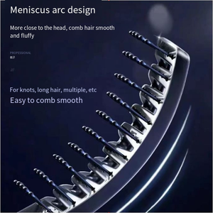 โรงงานโดยตรงขนาดใหญ่หวีโค้งซี่โครงกลวงแปรงผมพร้อมแผงนิ่มขายส่งไนลอนหวีนวดผม - Product Image 3