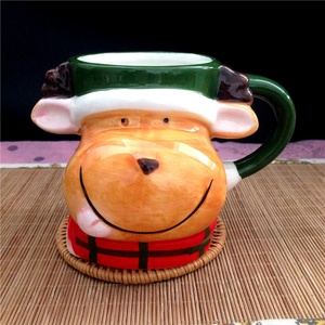 <span class=keywords><strong>Mug</strong></span> de Noël en céramique 3D <span class=keywords><strong>personnalisé</strong></span>, Père Noël, gnome, renne, ours polaire, pingouin, bonhomme de neige, elfe, renard, bonhomme en pain d'épices - Product Image 4