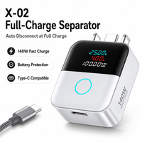 Chargeur mural 140W avec écran LED IA, séparateur entièrement chargé, éjection automatique et arrêt automatique