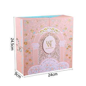 Wholesale Custom Luxury Double Creative Opening Paper Candle Packaging Gift Box Two Door Gift Wedding Box
