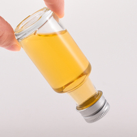 Bouteille en verre miniature de 30 ml pour spiritueux et vin, en stock, avec couvercle, idéale pour la promotion