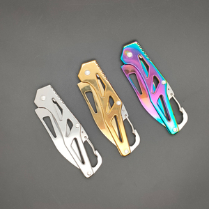 Coltello Tascabile <span class=keywords><strong>in</strong></span> Acciaio per Campeggio, Coltello Pieghevole Tattico di Sopravvivenza - Product Image 5