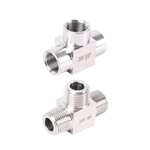 Áp lực cao bằng thép không gỉ NPT Nam/Nữ <span class=keywords><strong>3</strong></span>-<span class=keywords><strong>Way</strong></span> Threaded Pipe Fitting t-shaped Ba-<span class=keywords><strong>way</strong></span> Joint Fitting <span class=keywords><strong>Adaptor</strong></span> - Product Image 3