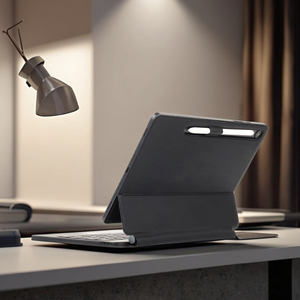 เคสคีย์บอร์ดไร้สาย Laudtec ขนาด 10.9 นิ้ว แบบพับได้ ทำจากหนัง PU สำหรับ <span class=keywords><strong>Samsung</strong></span> <span class=keywords><strong>Galaxy</strong></span> <span class=keywords><strong>Tab</strong></span> S10/S9/S8 พร้อมไฟแบ็คไลท์ RGB แบบ Mechanical ขายส่ง OEM/ODM/รับผลิตแบรนด์ส่วนตัว - Product Image 2