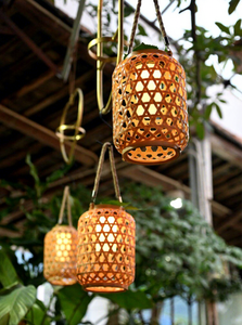 Nueva Lámpara Solar de Bambú Tejida Estilo Chino, Decoración para Patio Exterior, Adorno de Paisajismo - Product Image 5