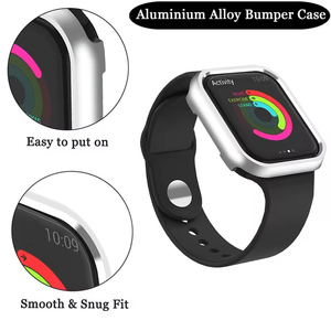 Smartwatch telaio paraurti in metallo Cover per orologio intelligente per <span class=keywords><strong>Apple</strong></span> <span class=keywords><strong>Watch</strong></span> Case Ultra 49mm 41mm 40 Mm 46mm 45mm - Product Image 3
