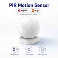 Détecteur de mouvement infrarouge sans fil Tuya Zigbee, capteur de présence humaine, base magnétique, alimenté par batterie, automatisation de la maison intelligente