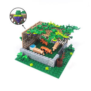Set de Bloques de Construcción Escena de Granja con Ovejas, Perros y Animales, Compatible con Cualquier Marca, Juguete Educativo DIY para Niños, Incluye Placa Base IQFUN - Product Image 3