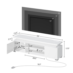 Panneau de mélamine européen en bois 32 55 pouces meuble <span class=keywords><strong>TV</strong></span> moderne fournisseur de meubles lumière led design pour chambre à coucher - Product Image 4
