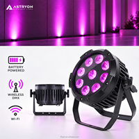 Lampu Par LED Bertenaga Baterai Kelas Rental RGBAW+UV 6-in-1 DMX512 2.4G Nirkabel IP65 untuk Produksi Acara