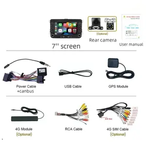 Autoradio 2Din Android pour Volkswagen <span class=keywords><strong>Golf</strong></span> 5 6 Polo Passat B6 B7 CC Jetta Caddy, multimédia universel, Carplay, Wifi, GPS, navigation - Product Image 6