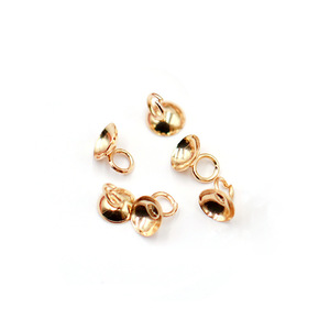 Plateaux en perles dorées avec œillets ronds pour boucles d'oreilles, bracelets, composants de bijoux 000601 - Product Image 5