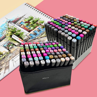 204 couleurs Double tête marqueur stylo ensemble croquis pointe huileuse à base d'alcool marqueurs pour Manga dessin école Art fournitures