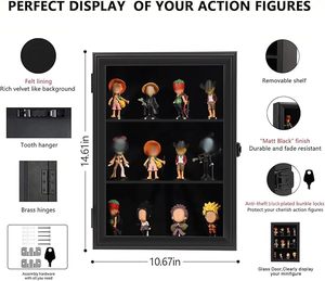 Figurine de vitrine <span class=keywords><strong>Lego</strong></span>-Boîte à ombres avec serrure et clé et dessus en verre trempé pour exposer vos objets de valeur et votre collection - Product Image 2