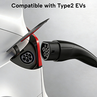 Nouveau câble d'extension de charge pour véhicules électriques de type 2, 7 m, 32 A, 7,2 kW